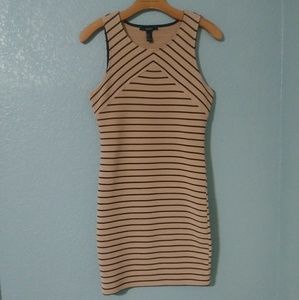 Tan and Black Bodycon